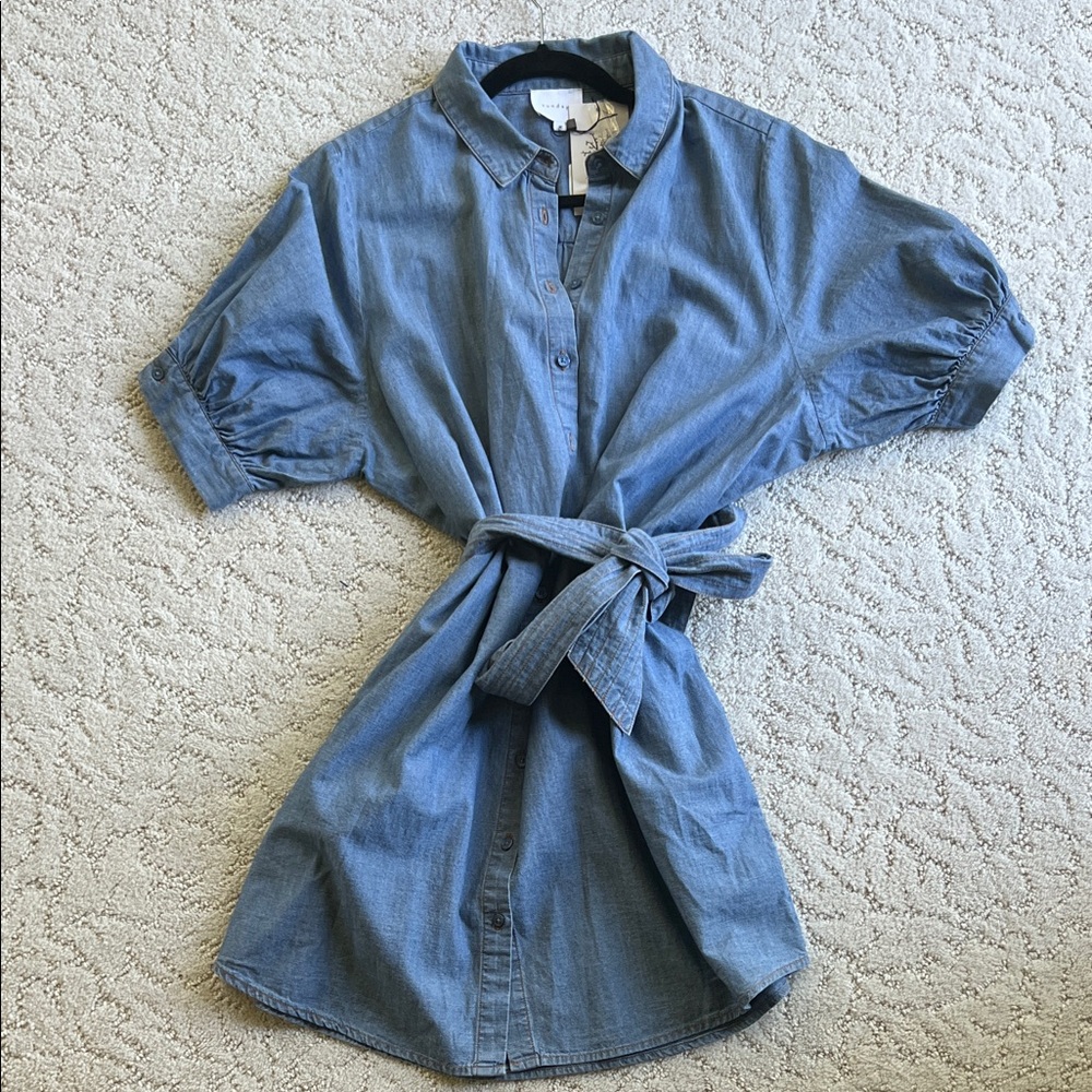 Sundays Denim Blue Mini Dress